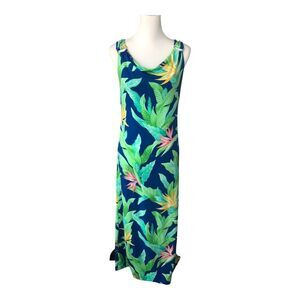 $175 NWT Tommy‎ Bahama Carmela Bright Green Nirvana Night Maxi Dress XS